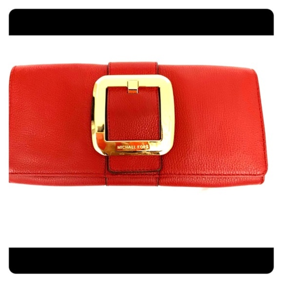 MICHAEL Michael Kors Handbags - MK Red Clutch